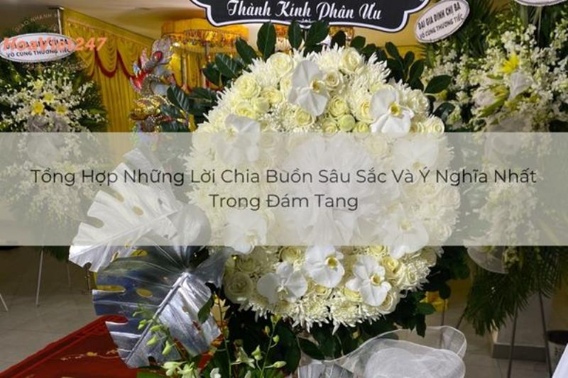 Hoa đám ma và sự an ủi