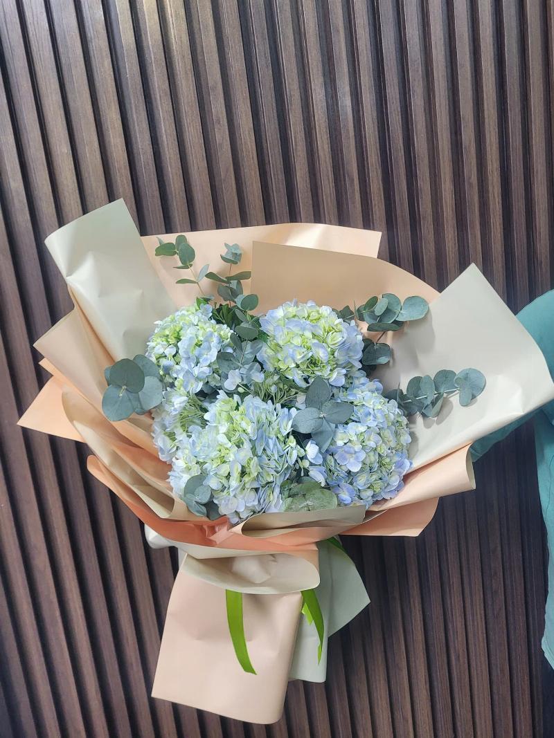 Sáng tạo với bó hoa cẩm tú cầu