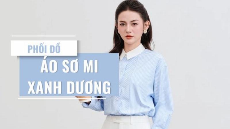 Áo sơ mi hồng pastel và quần tây xám