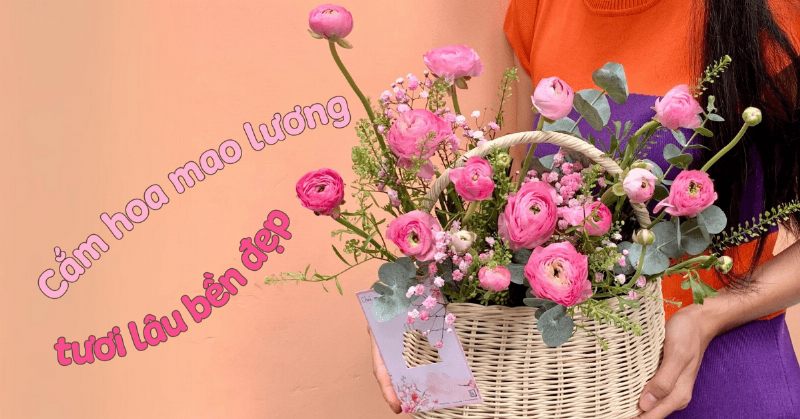 Bí quyết chăm sóc giỏ hoa nhỏ
