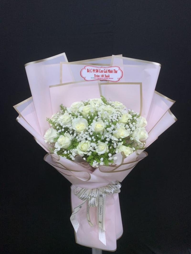 Giỏ hoa chúc mừng khai trương hiện đại, thiết kế tinh tế