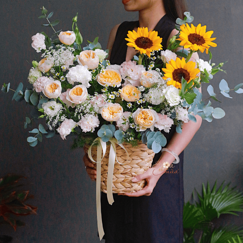 Hoa hồng Juliet trong nghệ thuật cắm hoa