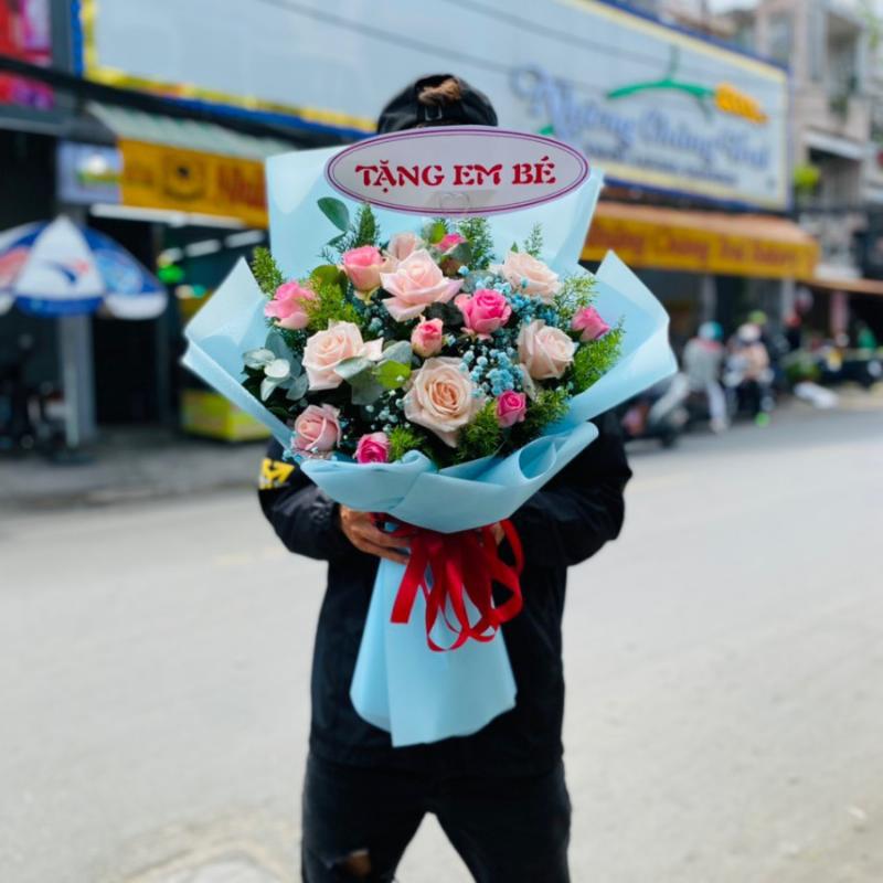 Hoa hướng dương và đồng tiền tặng bạn thân - Tình bạn tươi sáng
