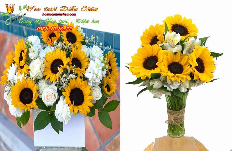 Nghệ thuật cắm hoa hướng dương
