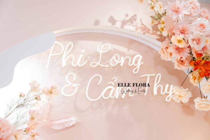 Tiệc cưới trang trí hồng pastel