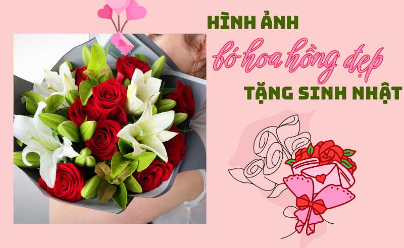 Một bó hoa hồng màu hồng nhạt, hồng phấn và một vài bông màu kem được bó cẩn thận, trông rất dịu dàng và thanh lịch, phù hợp để tặng mẹ dịp 8/3