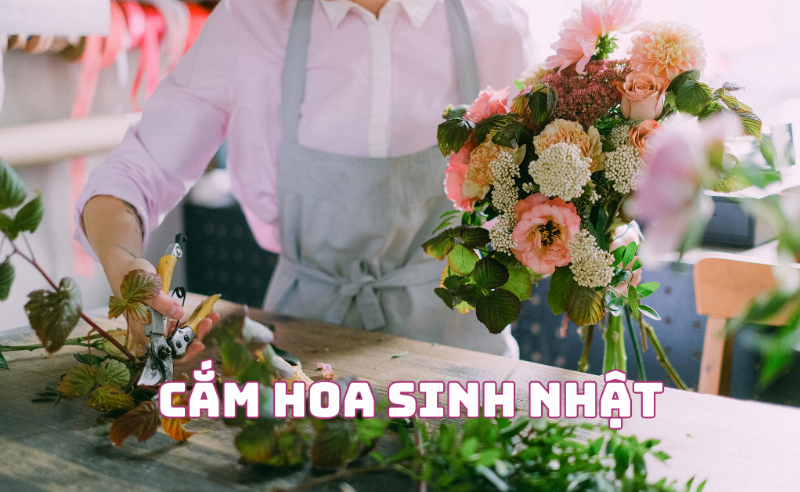 Các kiểu dáng cắm hoa chúc sinh nhật đẹp phổ biến