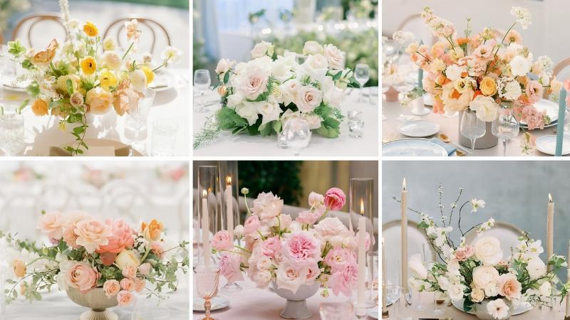 Lẵng hoa đẹp 20 10 theo phong cách cổ điển sang trọng và ấn tượng