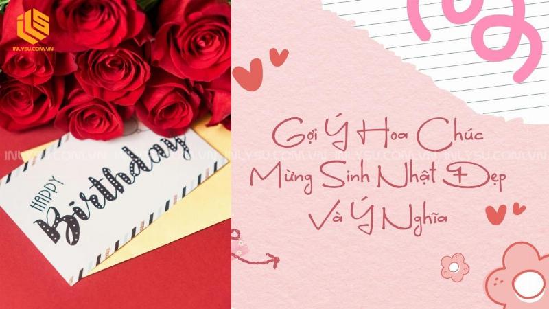 Cách phối hợp màu sắc và phụ kiện cho hoa chúc sinh nhật đẹp
