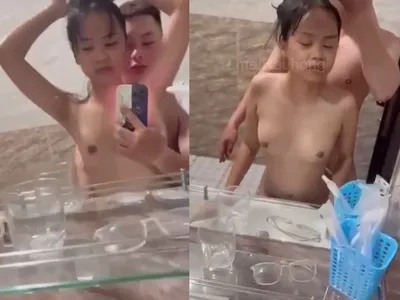 Nhỏ nhắn em cùng any làm tình trước gương quay kỉ niệm