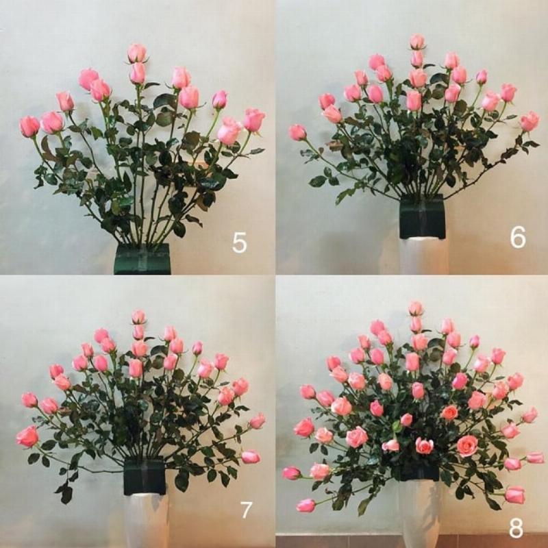 Hoa hồng trong nghệ thuật cắm hoa