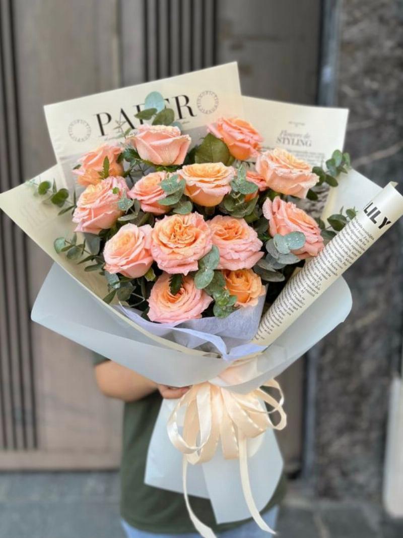 Hoa hồng cam thể hiện lòng biết ơn