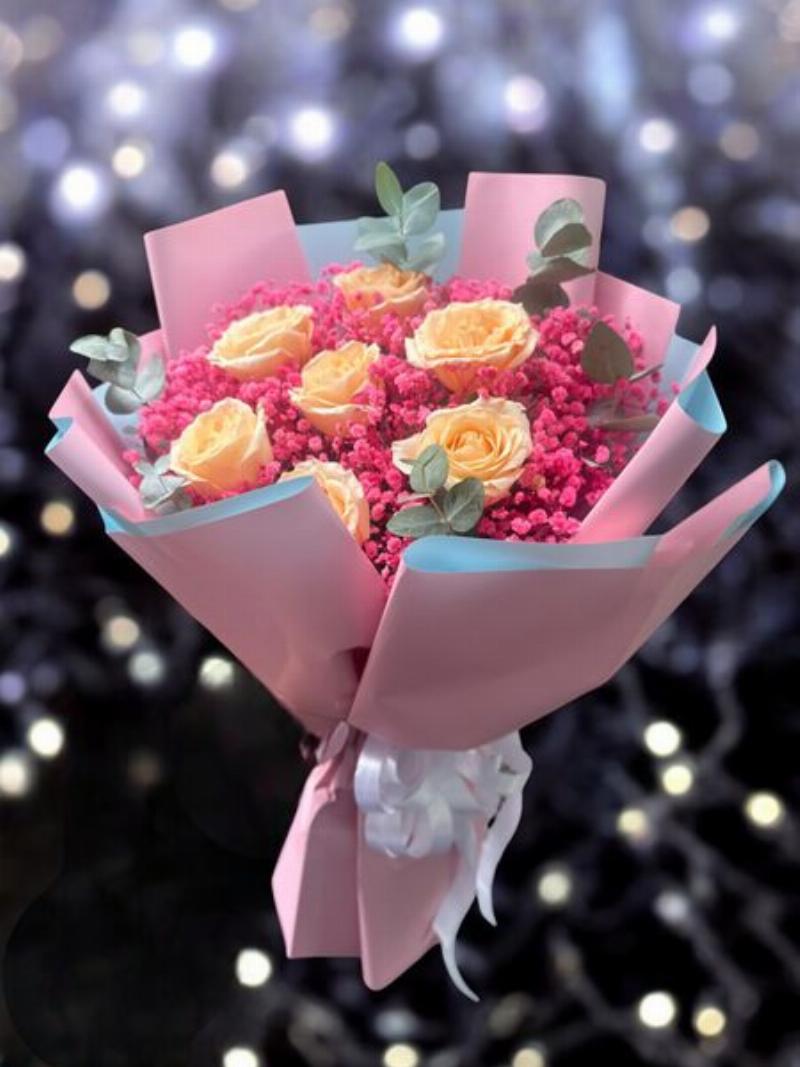 Hoa hồng cam thể hiện sự ngưỡng mộ