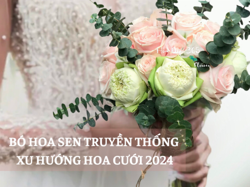 Hoa sen cưới trong đám cưới truyền thống